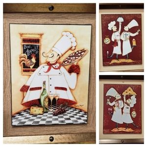 Whimsical chef art